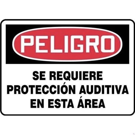 Accuform OSHA DANGER Safety Sign HEARING SHMPPE218VP SHMPPE218VP